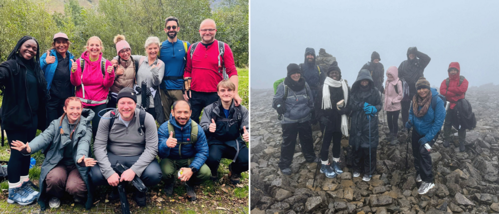 Connecting Communities: Spirit team members climbing Ben Nevis